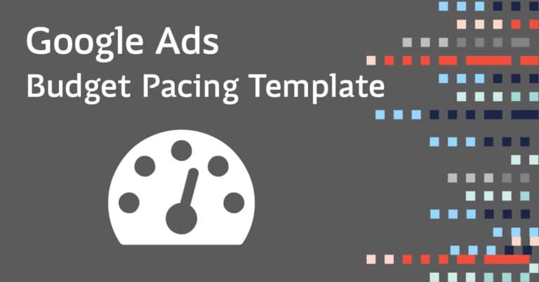 Google Ads Budget Pacing Template